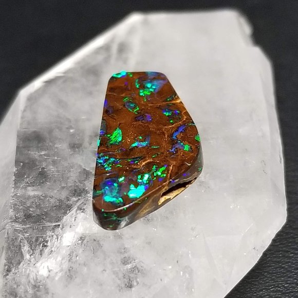 Australian Koroit Opal * 20.15 x 9.08 x 3.62mm * boulder opal cab * SKO4B2 - Picture 5 of 11
